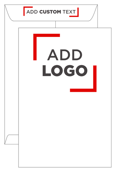 White 28lb 10 x 15 Open End Envelopes