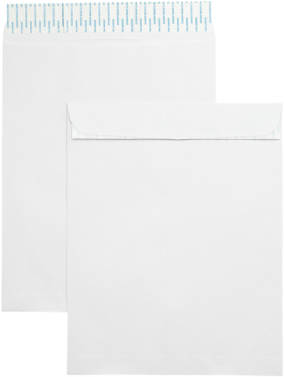 White 28lb 11 1/2 x 14 1/2 Open End Envelopes with Peel & Seal
