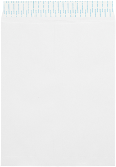 White 28lb 11 1/2 x 14 1/2 Open End Envelopes with Peel & Seal