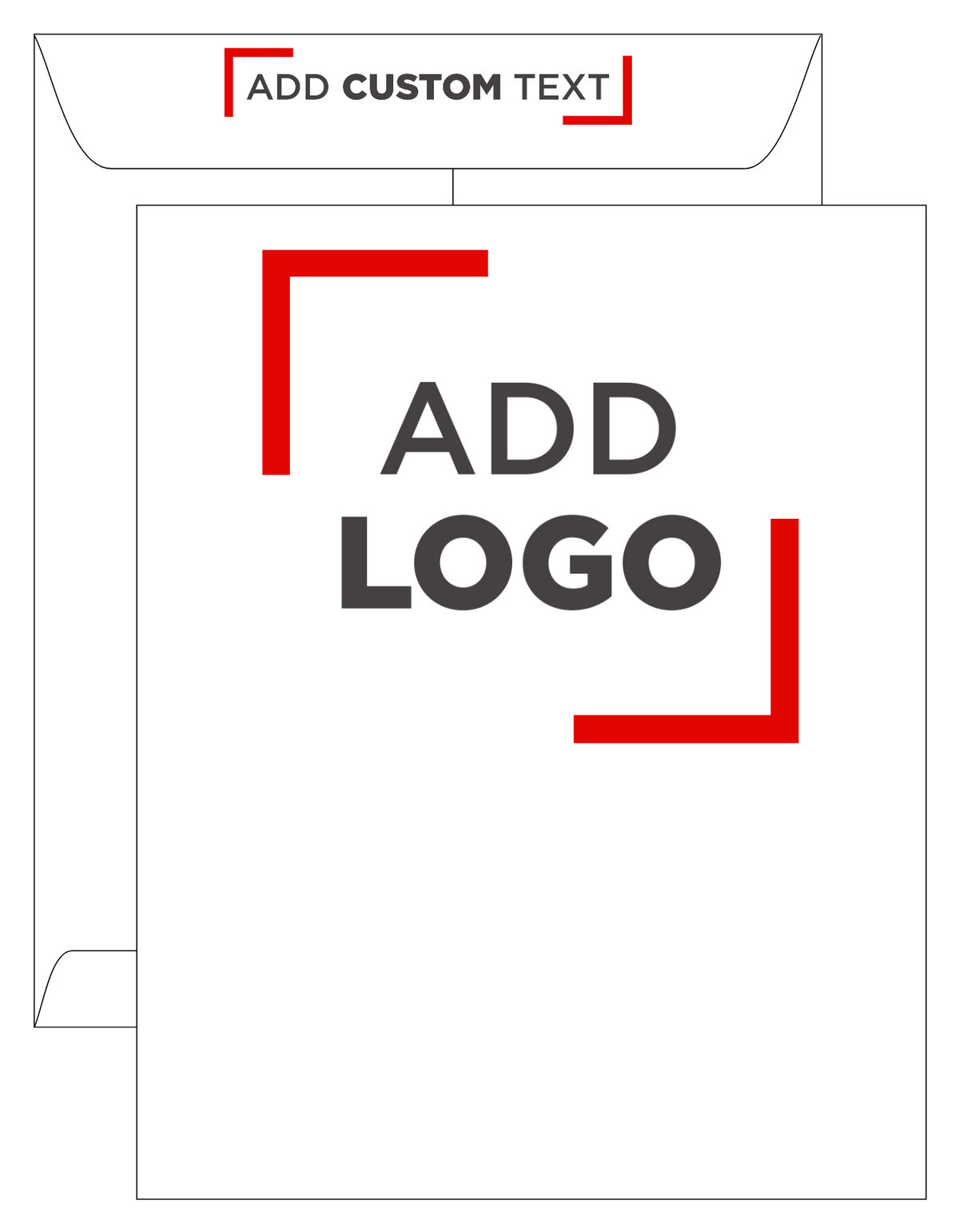 White 28lb 11 1/2 x 14 1/2 Open End Envelopes with Peel & Seal