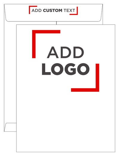 White 28lb 12 x 15 1/2 Open End Envelopes