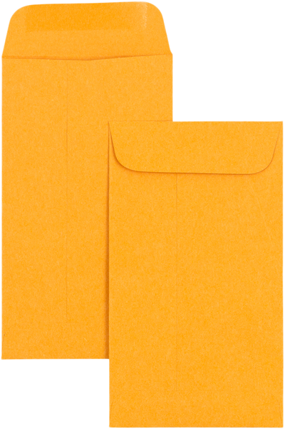 Brown Kraft 28lb #5 1/2 Coin Envelopes (3 1/8 x 5 1/2)