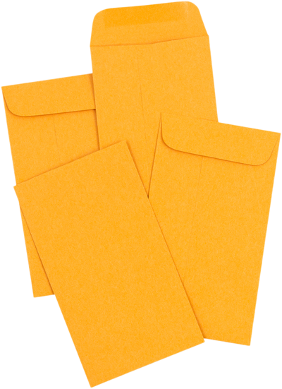 Brown Kraft 28lb #5 1/2 Coin Envelopes (3 1/8 x 5 1/2)