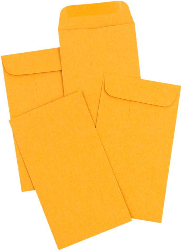 Brown Kraft 28lb #5 1/2 Coin Envelopes (3 1/8 x 5 1/2)