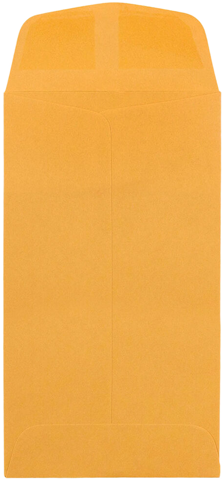 Brown Kraft 28lb #6 Coin Envelopes (3 3/8 x 6)