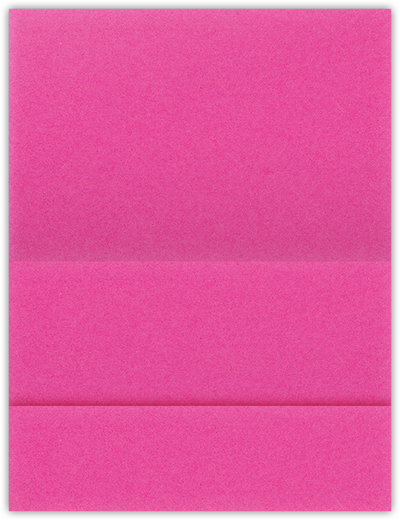 Razzle Berry Vellum 100lb 5 1/8 x 3 3/8 One Pocket Landscape Photo Holders with 1 3/8 Inch Pocket