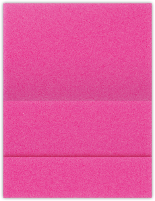 Razzle Berry Vellum 100lb 5 1/8 x 3 3/8 One Pocket Landscape Photo Holders with 1 3/8 Inch Pocket
