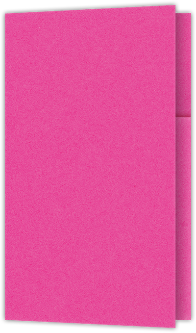 Razzle Berry Vellum 100lb 2 3/4 x 4 1/2 One Curved Pocket Key Card Holders with 3 Inch Pocket
