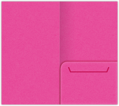 Razzle Berry Vellum 100lb 3 3/8 x 6 One Pocket Key Card Holders with 2 1/2 Inch Pocket