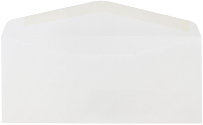 White 24lb #10 Window Envelopes (4 1/8 x 9 1/2)