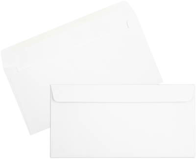White 28lb #16 Straight Banker's Flap Offering Envelopes (6 x 12)
