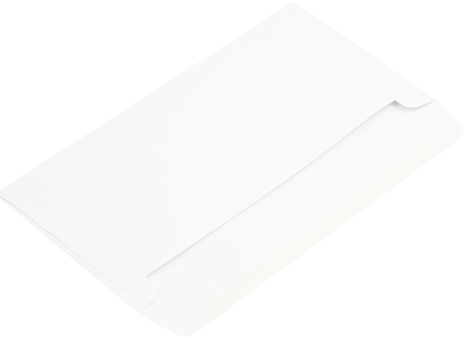 White 28lb #16 Straight Banker's Flap Offering Envelopes (6 x 12)