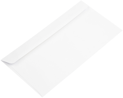 White 28lb #16 Straight Banker's Flap Offering Envelopes (6 x 12)
