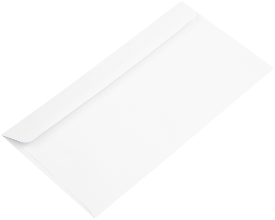 White 28lb #16 Straight Banker's Flap Offering Envelopes (6 x 12)