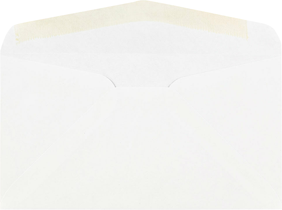 White 24lb #6 3/4 Regular Envelopes (3 5/8 x 6 1/2)