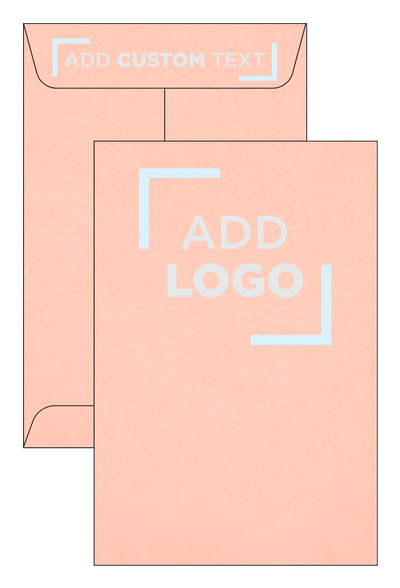 Blush Pink 32lb 6 x 9 Open End Envelopes with Peel & Seal