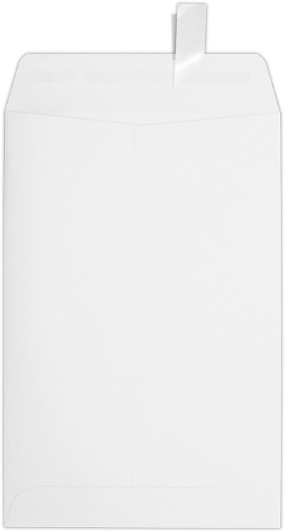 White Inkjet 32lb 6 x 9 Open End Envelopes with Peel & Seal