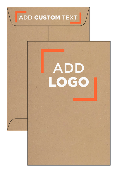 Grocery Bag 28lb 6 x 9 Open End Envelopes with Peel & Seal