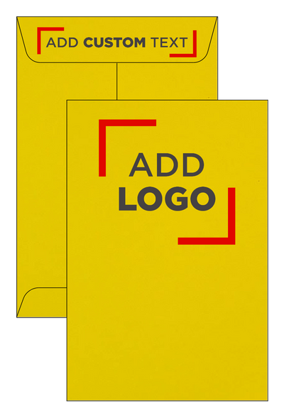 Citrus Yellow 32lb 6 x 9 Open End Envelopes with Peel & Seal