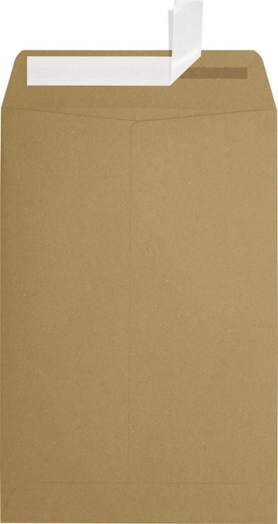 Grocery Bag 28lb 6 x 9 Open End Envelopes with Peel & Seal