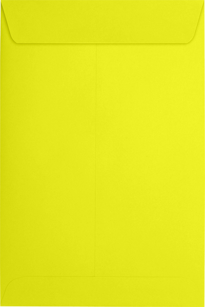 Citrus Yellow 32lb 6 x 9 Open End Envelopes with Peel & Seal