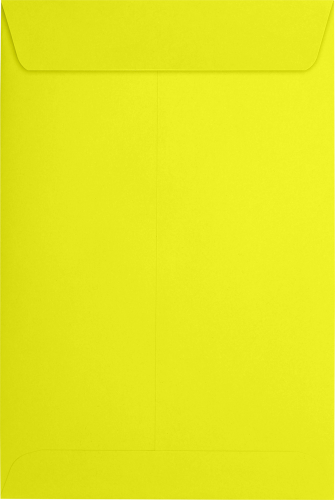 Citrus Yellow 32lb 6 x 9 Open End Envelopes with Peel & Seal