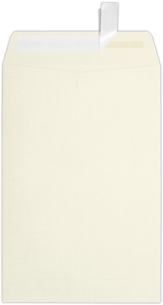 Natural Linen 32lb 6 x 9 Open End Envelopes with Peel & Seal