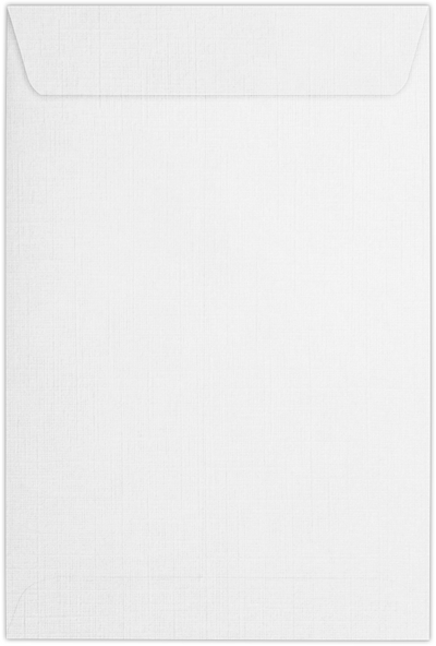White Linen 32lb 6 x 9 Open End Envelopes with Peel & Seal