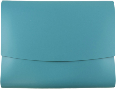 Teal 10 x 13 Leather Portfolios with Snap
