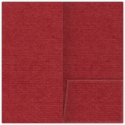 Red Linen 80lb 3 1/2 x 7 One Pocket Key Card Holders with 2 1/2 Inch Pocket