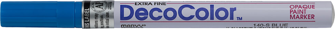 Blue Opaque Extra Fine Line Paint Marker