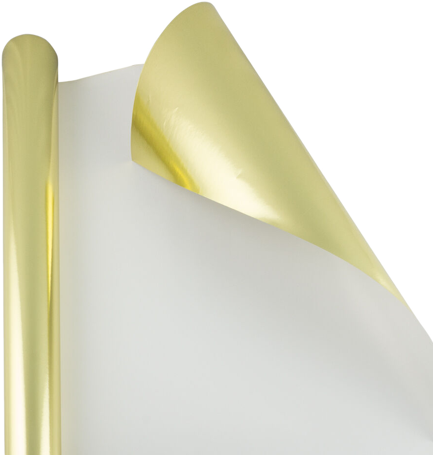 Gold Metallic Foil Wrapping Paper (25 Sq Ft)