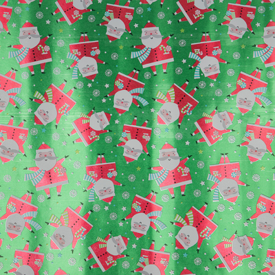 Red HoHoHo Santa Christmas Wrapping Paper Set (100 Sq Ft) - 4 Rolls