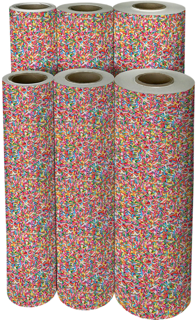 Sprinkles 24" x 208' Bulk Wrapping Paper (416 Sq Ft)