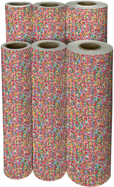 Sprinkles 24" x 417' Bulk Wrapping Paper (834 Sq Ft)