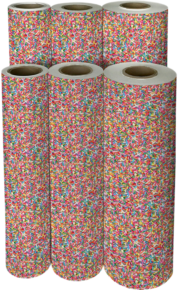 Sprinkles 24" x 417' Bulk Wrapping Paper (834 Sq Ft)