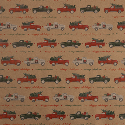 Kraft Christmas Wrapping Paper Set (125 Sq Ft) - 5 Rolls