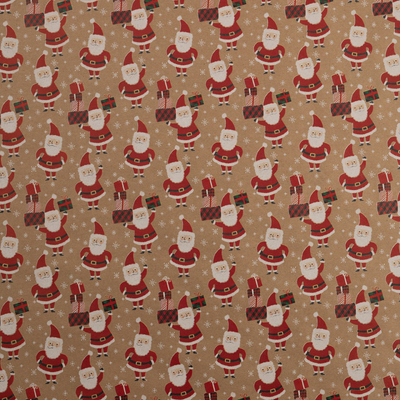 Kraft Christmas Wrapping Paper Set (125 Sq Ft) - 5 Rolls