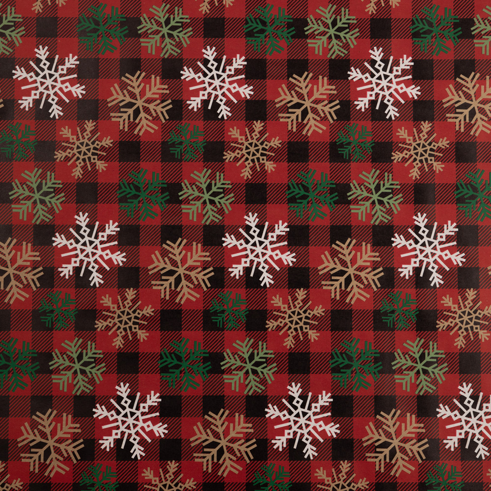 Kraft Christmas Wrapping Paper Set (125 Sq Ft) - 5 Rolls