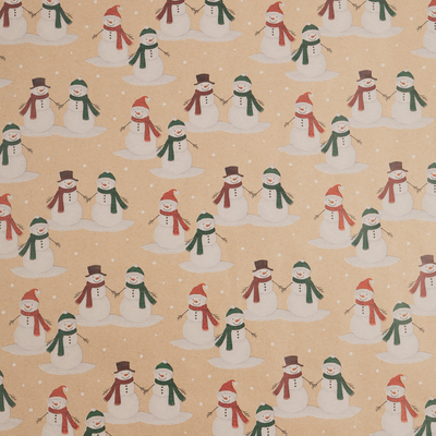 Kids Kraft Christmas Wrapping Paper Set (125 Sq Ft) - 5 Rolls