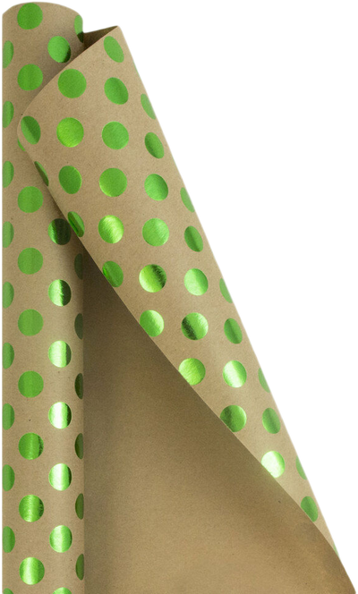 Assorted Dots Wrapping Paper Set (50 Sq Ft) - 2 Rolls
