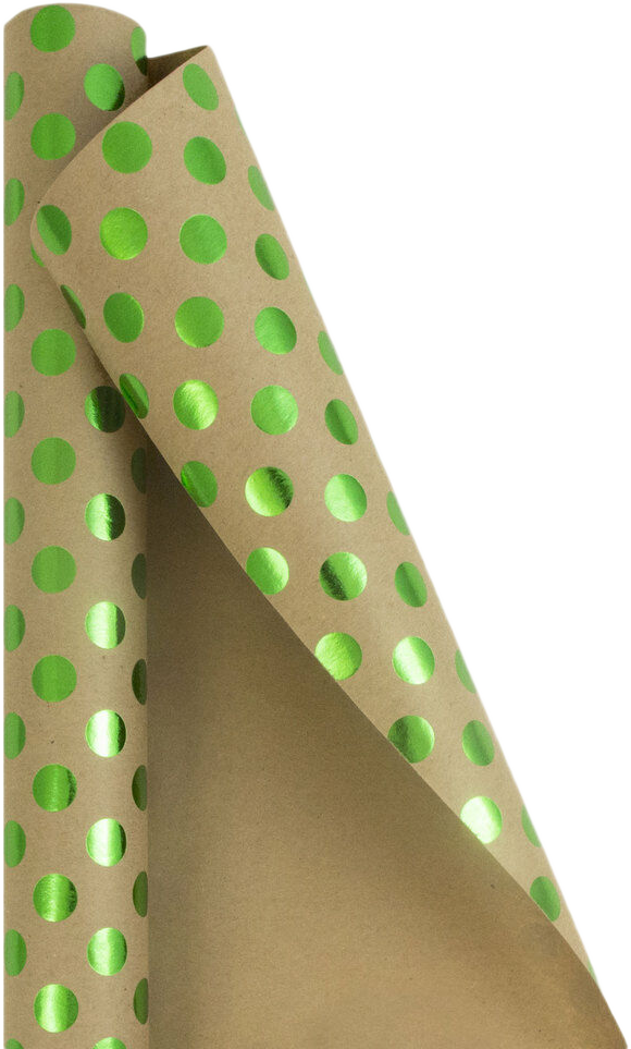 Assorted Dots Wrapping Paper Set (50 Sq Ft) - 2 Rolls