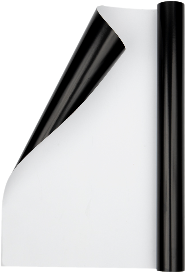 Black Glossy Wrapping Paper - Short Mini Roll (26.3 Sq Ft)