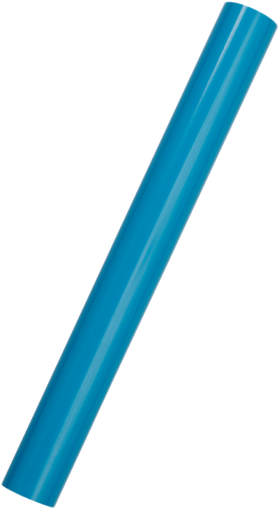 Bright Blue Glossy Wrapping Paper - Short Mini Roll (26.3 Sq Ft)