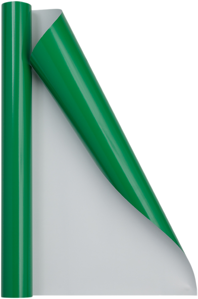 Green Glossy Wrapping Paper - Short Mini Roll (26.3 Sq Ft)