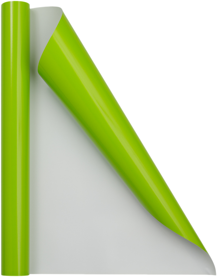 Lime Green Glossy Wrapping Paper - Short Mini Roll (26.3 Sq Ft)