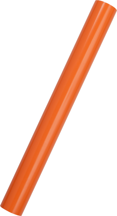 Orange Glossy Wrapping Paper - Short Mini Roll (26.3 Sq Ft)