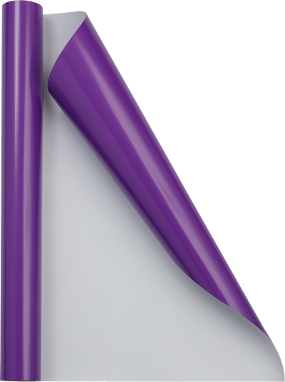 Purple Glossy Wrapping Paper - Short Mini Roll (26.3 Sq Ft)