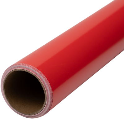 Red Glossy Wrapping Paper - Short Mini Roll (26.3 Sq Ft)