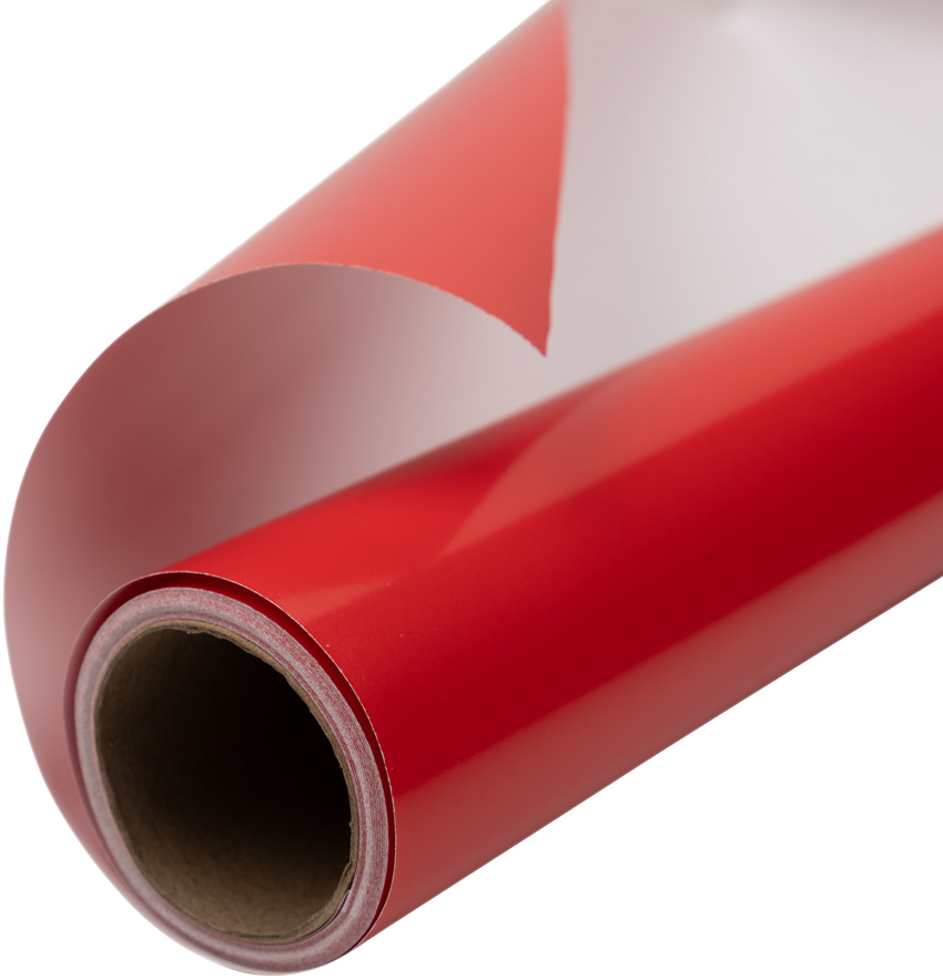 Red Glossy Wrapping Paper - Short Mini Roll (26.3 Sq Ft)
